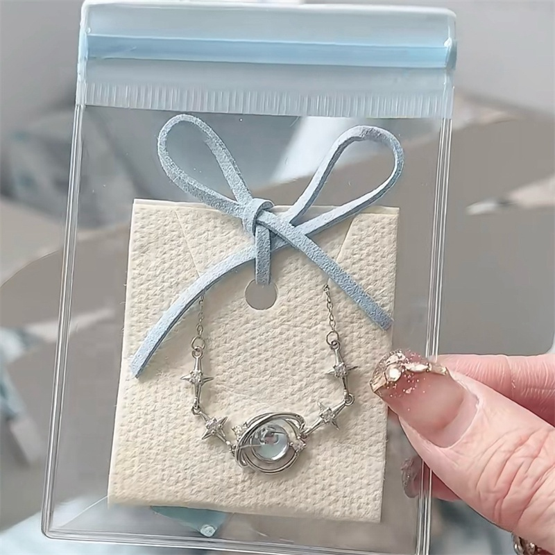 ins滑条袋蓝色pvc密封袋透明自封袋饰品防尘袋高颜值出卡打包材料,淘宝优惠券,粉丝福利购,淘宝优惠卷