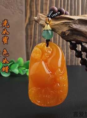 饼子古董毛衣链装饰品木