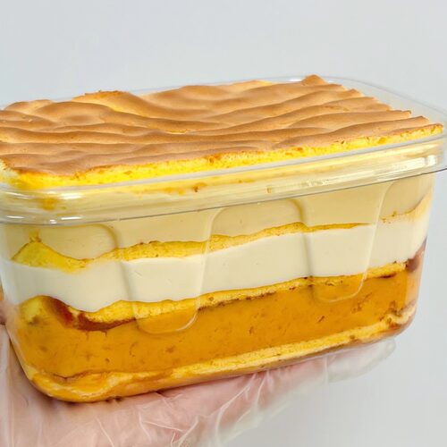 诗江行蛋黄乳酪709ml盒子蛋糕网红零食小千层芋泥甜品奶酪糕点心 - 图2