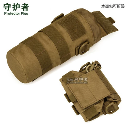 Чайник с держателем для бутылки, тактическая складная поясная сумка со стаканом, 600 мл