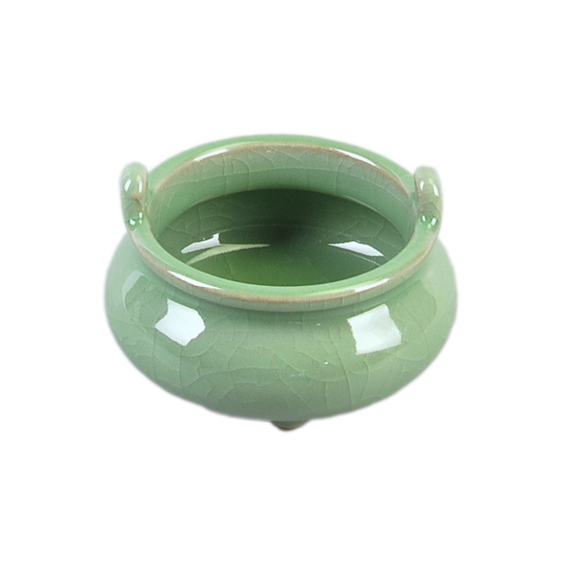 藏瓷阁 供奉香炉陶瓷家用室内檀香佛香焚香炉抄经小双耳炉线香插,淘宝优惠券,粉丝福利购,淘宝优惠卷