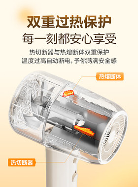 苏泊尔吹风机家用轻巧低噪大风力