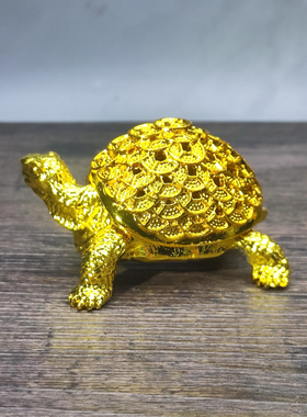金钱乌龟香炉小摆件创意镂空香熏炉家居客厅茶桌装饰品