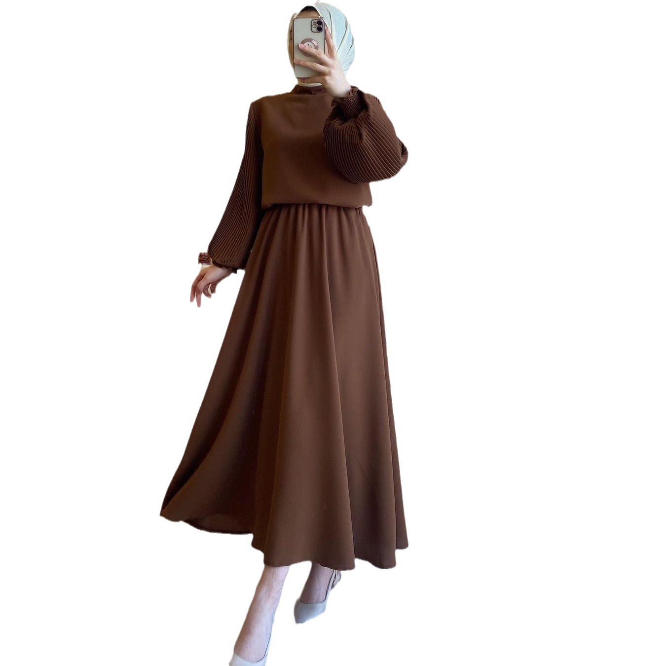中东系带长连衣裙Middle Eastern Arab lace up dress long skirt - 图3