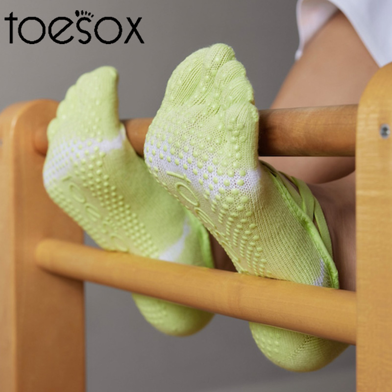 toesox24年新款瑜伽袜女专业防滑瑜伽袜子普拉提袜初学者薄款五指-图1