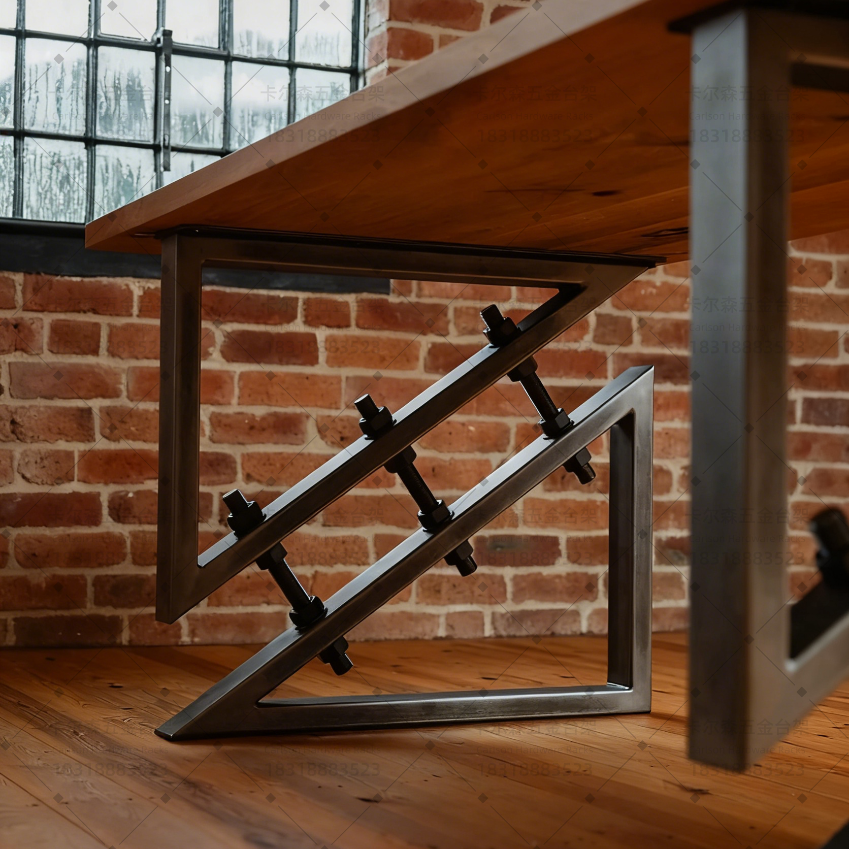 工业风可调节定制桌腿 金属螺栓手工DIY餐桌腿重工硬汉书桌支架脚,淘宝优惠券,粉丝福利购,淘宝优惠卷