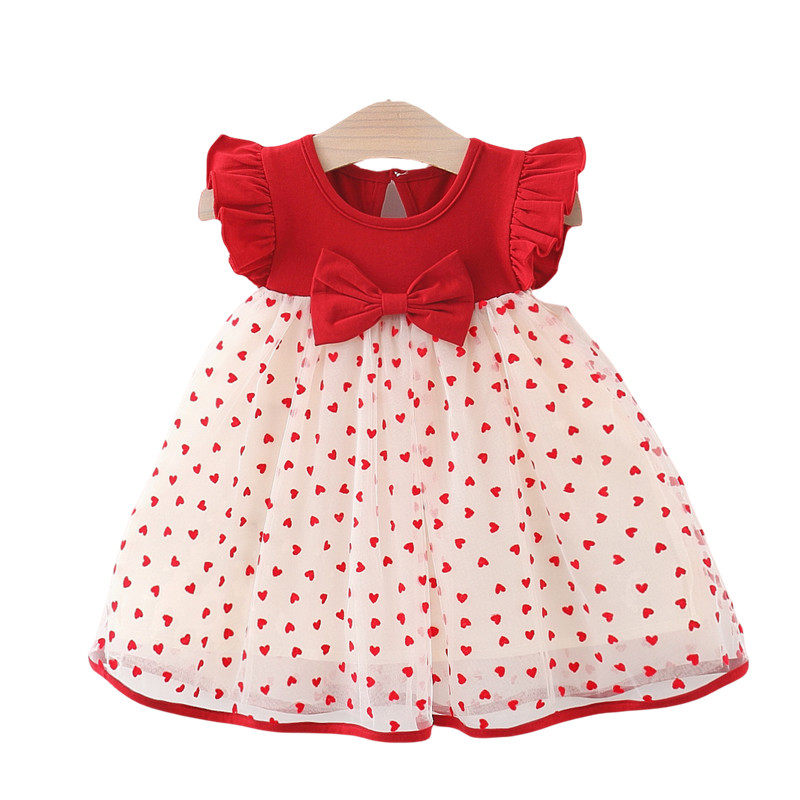女宝宝周岁礼服公主裙女童夏装连衣裙飞袖婴儿洋气短袖裙子薄款,淘宝优惠券,粉丝福利购,淘宝优惠卷
