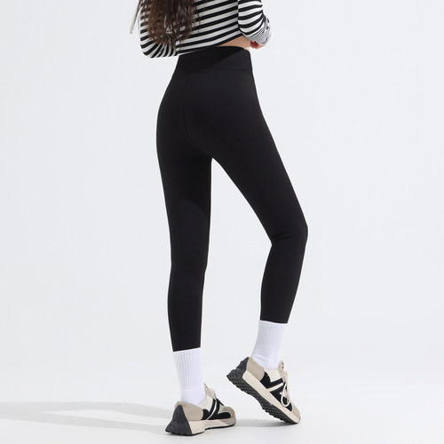 LY真维斯瑜伽裤女秋冬加绒保暖打底裤运动跑步紧身弹力健身服女 - 图2