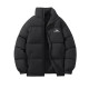 Jeanswest stand collar cotton coat men's winter black bread coat Jeanswest stand collar cotton coat men's winter black bread coat