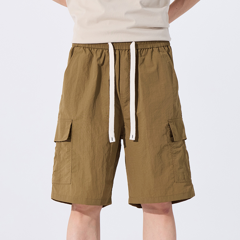 KP真维斯男装2025春季新款日系工装短裤宽松休闲裤男士五分裤薄款