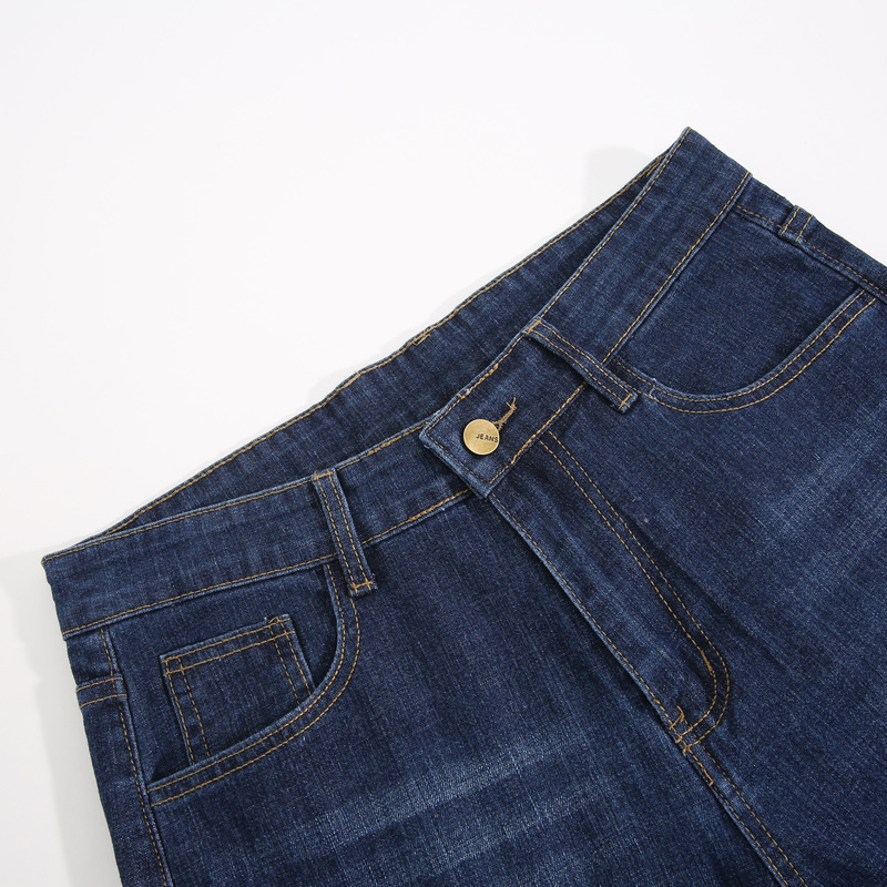 LYP真维斯男装裤子男士宽松直筒修身裤子休闲水洗牛仔裤男款长裤 - 图1