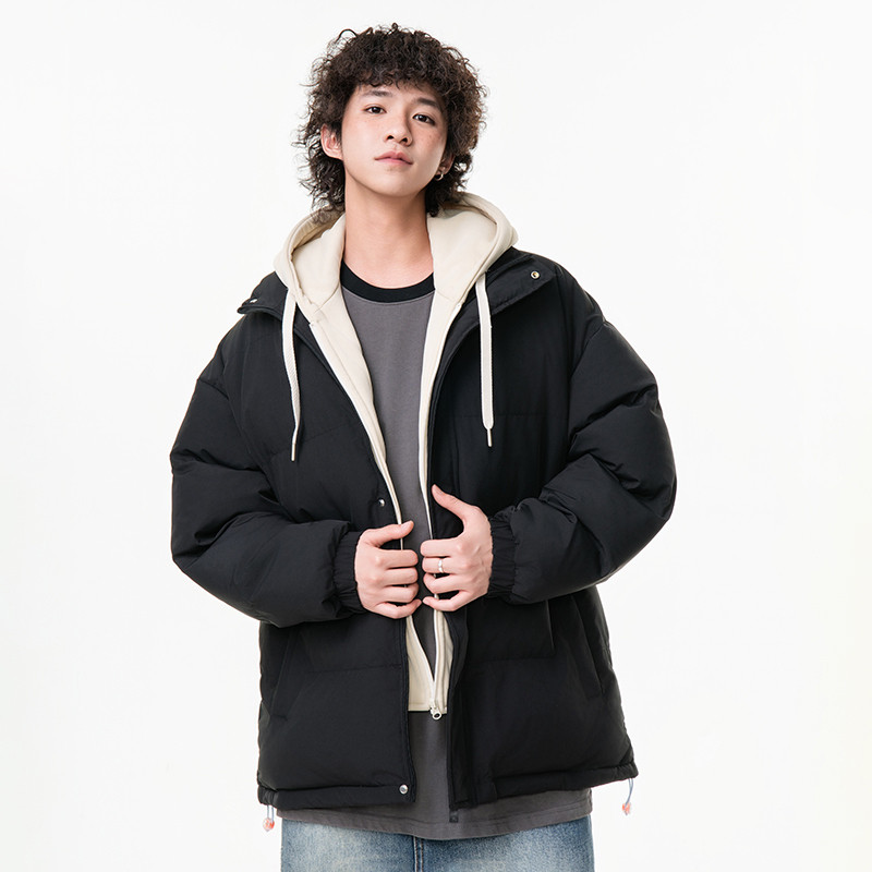 VF真维斯男装冬季保暖棉袄高街潮流青春男款假两件连帽棉衣外套,淘宝优惠券,粉丝福利购,淘宝优惠卷