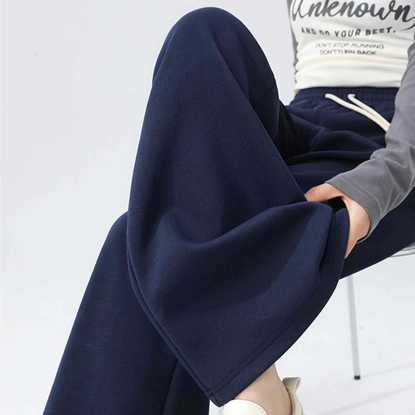 LB真维斯裤子女2025新款秋季高腰显瘦阔腿裤小个子宽松休闲微喇裤,淘宝优惠券,粉丝福利购,淘宝优惠卷