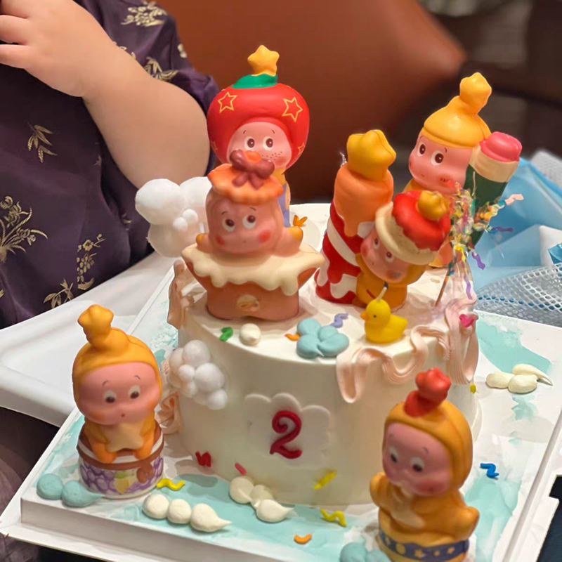 可爱许愿蜡烛星星人网红蛋糕装饰摆件卡通生日公仔儿童摆件烘焙,淘宝优惠券,粉丝福利购,淘宝优惠卷