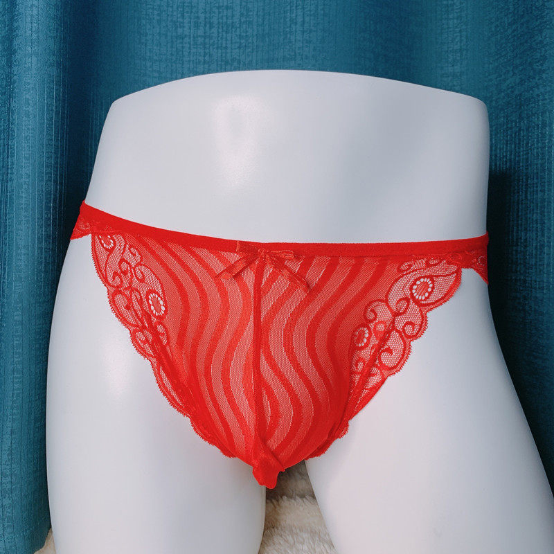 网红情趣性感诱惑无痕带花三角裤透明U凸个性蕾丝特辣男大码内裤,淘宝优惠券,粉丝福利购,淘宝优惠卷