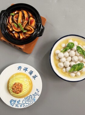 【淮安美食冰箱贴】江苏仿真家常菜磁贴文创礼品伴手礼旅游纪念品
