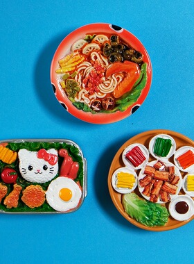 【韩式烤肉鸭翅螺狮粉南昌拌粉水果甜品】美食冰箱贴南柳州装饰贴