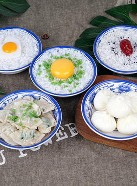 仿真食品米饭白饭菜饭创意学校
