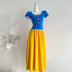 Snow White French Retro Princess Dress Slimming Versatile Top and Skirt Set