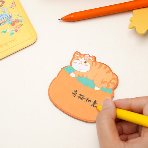故宫 萌猫如意文具套装 笔记本中性笔 创意文具 故宫官方旗舰店 - 图2