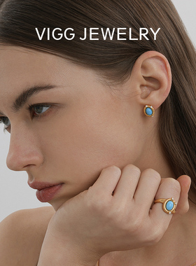 VIGG蓝月谷开口戒指女复古高级设计感2026年新款时尚轻奢指环