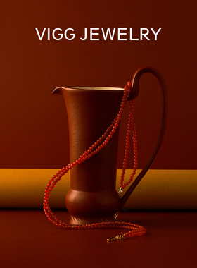 VIGG鸿运珠项链女多圈叠戴时尚