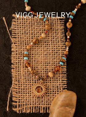 【试用链接】VIGG太阳神项链女轻奢小众设计感锁骨链