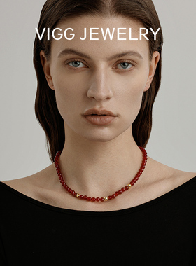 VIGG红鸢尾项链女小众