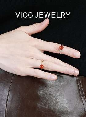 VIGG摇鸿戒指女高级设计感