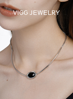 【VIGG】昼夜项链女轻奢小众设计感百搭吊坠-zb