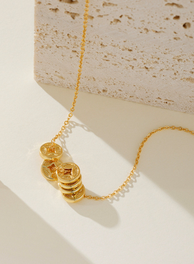 VIGG钱多多项链女高级感国潮风新中式2025年轻奢时尚百搭设计配饰