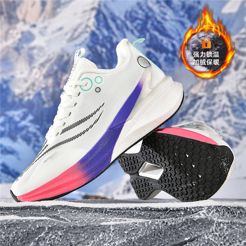 回力赤兔8PRO跑步鞋男运动鞋秋冬棉鞋加绒中大童中考学生碳板跑鞋 - 图2