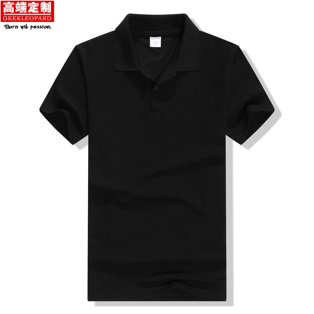 翻领短袖广告衫定制logo 工作服t恤印字文化衫企业polo衫厂服订做