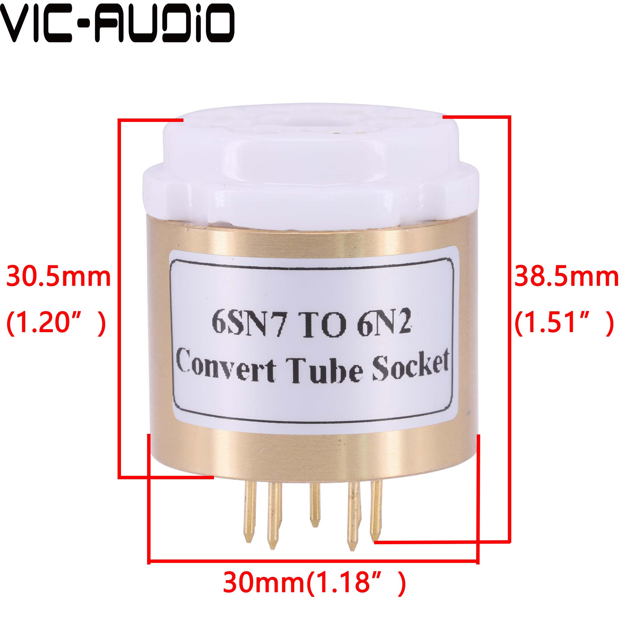 电子管转换座 6N9P 6N8P 6SN7转6N2 6922 ECC88电子管管座适配器 - 图1