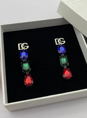 杜家dg字母水晶项链手链耳环欧美跨境电商饰品小众设计·