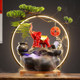 Circulating water ornaments ceramic Lucky Cat opening gift