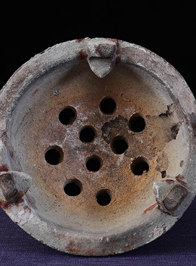 日月堂双耳火炉老物件古玩古董