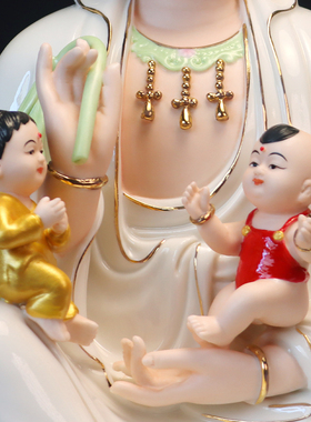 陶瓷龙凤送子观音龙凤宝