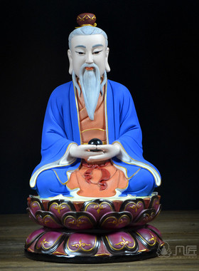 白瓷原始天尊供奉摆件佛像