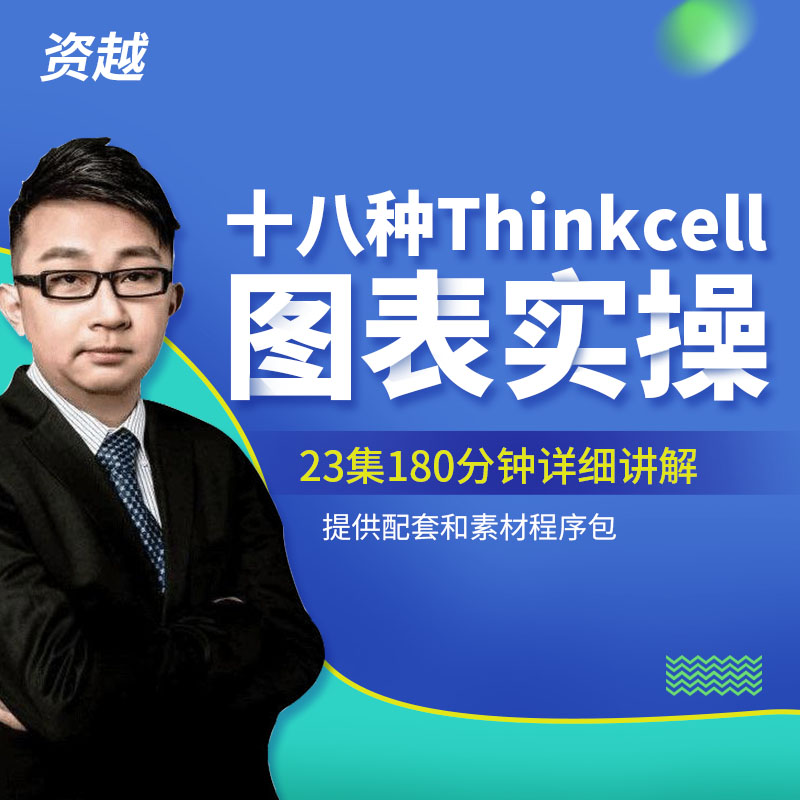 Thinkcell视频教程12商务咨询公司数据看板office图表分析序列号