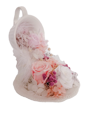 永生花diy礼物创意悬浮永生花茶杯蝶款手工材料包中秋团建