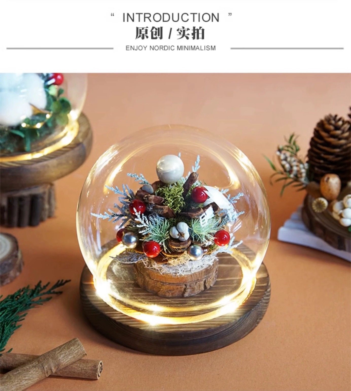 圣诞节礼物送朋友创意礼品氛围感许愿灯桌面摆件DIY木塞玻璃厂家,淘宝优惠券,粉丝福利购,淘宝优惠卷