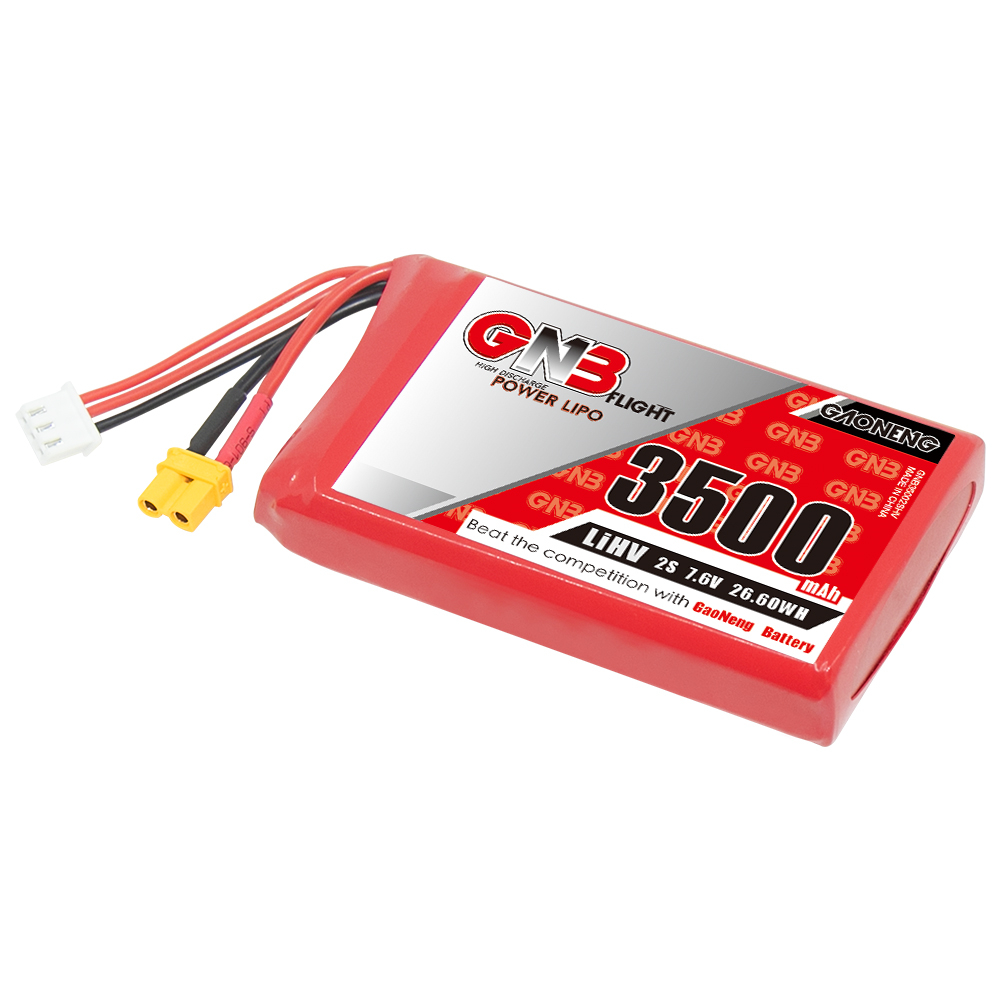 高能GNB 3500mAh 2S 7.6V 5C HV大容量fryskyQX7遥控器电池RC航模-图3