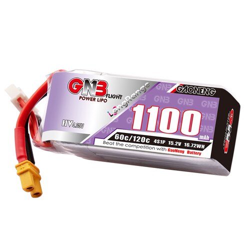高能GNB 1100mAh 4S 15.2V 60C LiHV长航续LR穿越机航模锂电池 - 图3