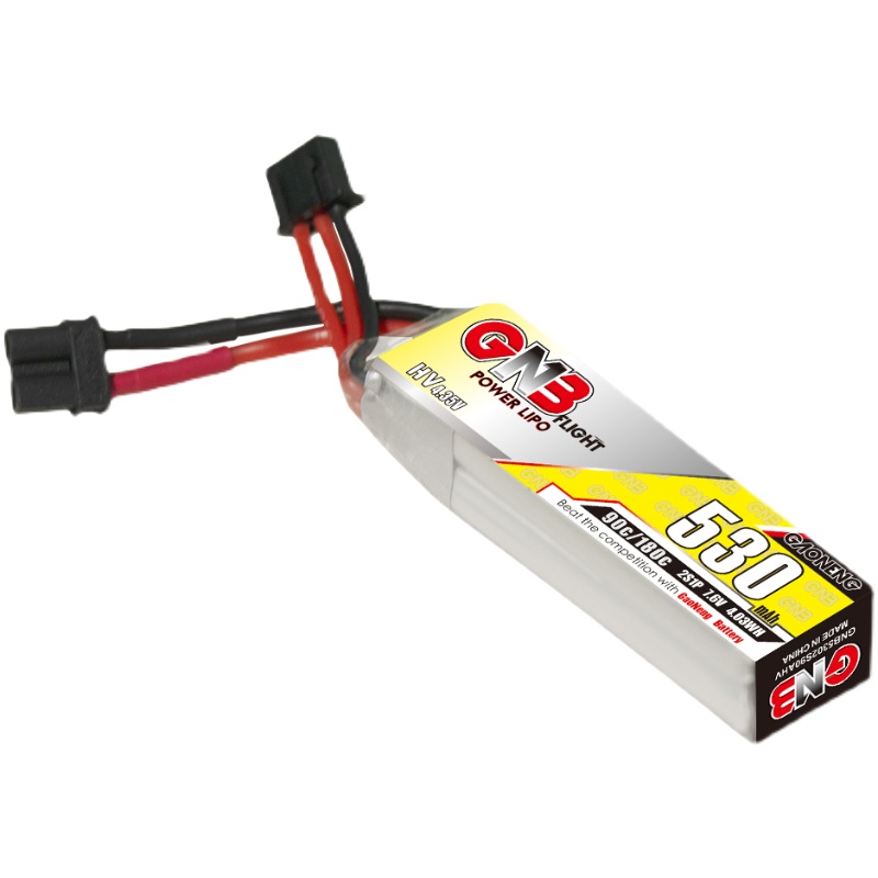 GAONENG高能 530mAh 2S 7.6V 90C HV FPV穿越机重量轻锂电池LiPo-图3