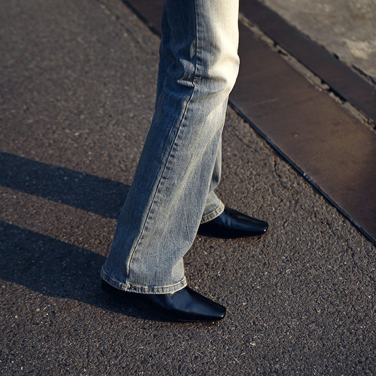 女鞋2026春季新款真皮平底乐福鞋女一脚蹬方头法式复古小皮鞋,淘宝优惠券,粉丝福利购,淘宝优惠卷