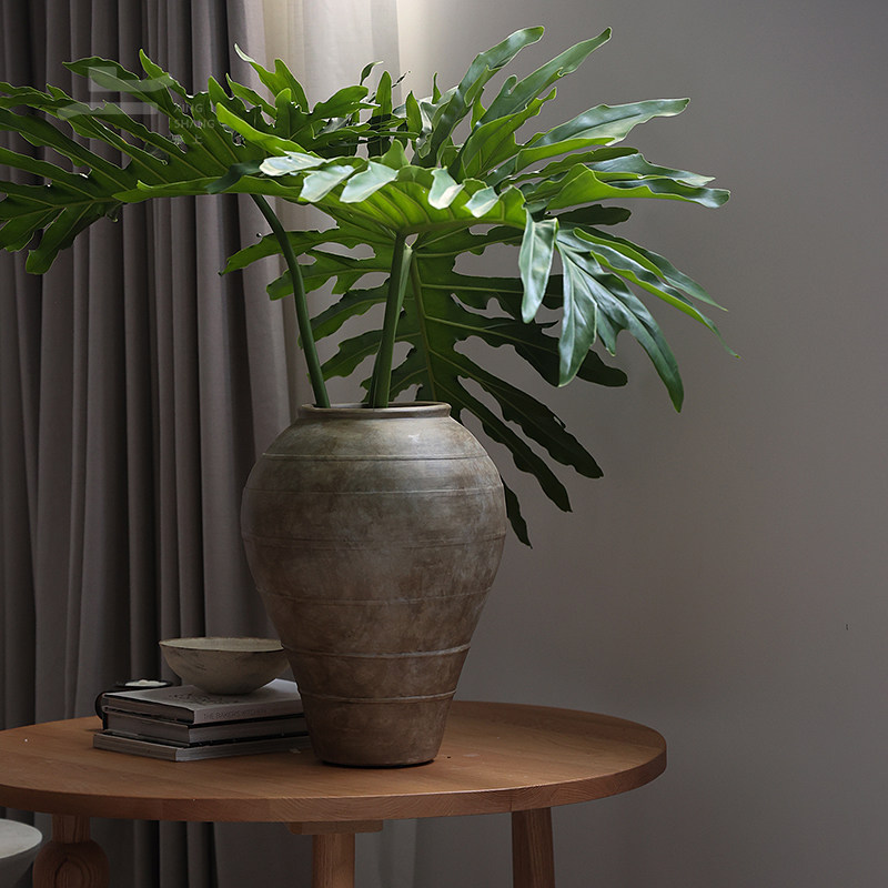 形上南洋中古风陶瓷花瓶复古花器客厅餐厅民宿侘寂风装饰大陶罐,淘宝优惠券,粉丝福利购,淘宝优惠卷