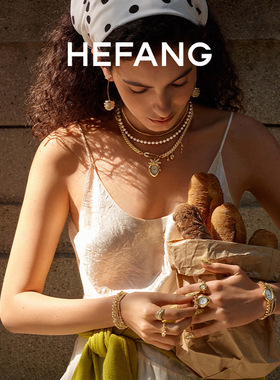 HEFANG何方珠宝卷卷叉子三层链