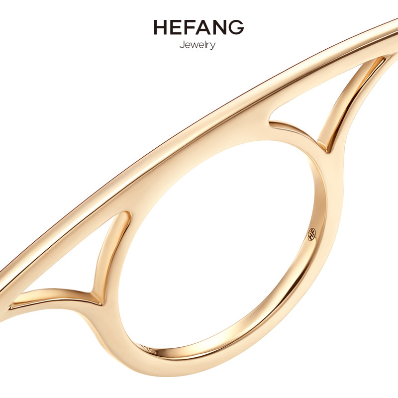 hefang c大调18k金女高档别致指环 HEFANG Jewelry手饰