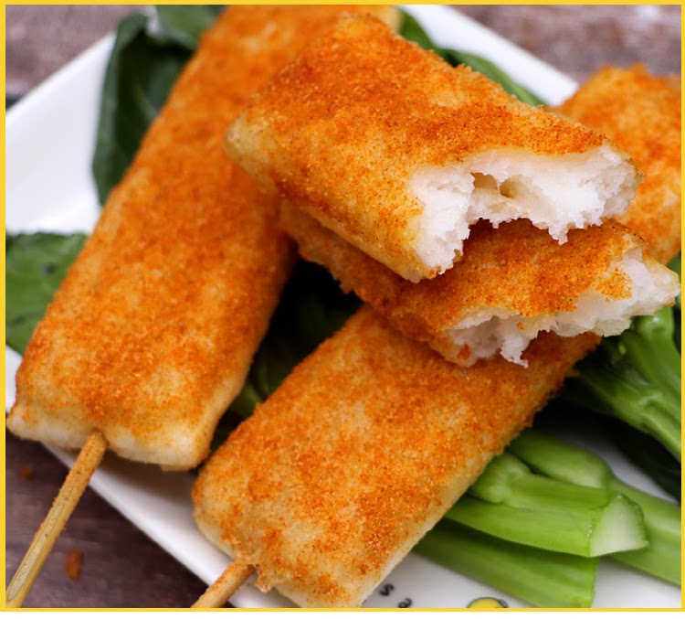 李华丰年糕排烧烤脆皮年糕串冷冻糯米年糕水磨油炸火锅部队1kg1袋